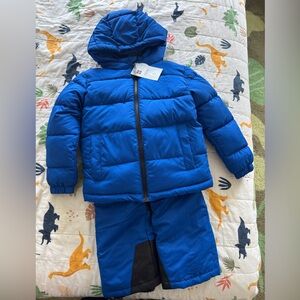Swiss Tech Kids Royal Blue Puffer Jacket &  Snow Pant Set